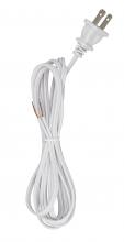 Satco 90/1523 - 8' WHITE CORD SET SPT-1