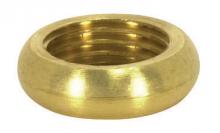 Satco 90/1634 - ROUND BEADED LOCKNUT BRASS 1/8