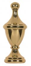 Satco 90/1734 - PB FINISH LARGE URN FINIAL