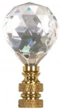 Satco 90/1736 - PF8413 BALL CUT CRYSTAL FINIAL