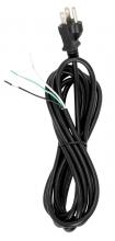 Satco 90/2086 - 10 FT BLK 18/3 SVT CORD SET W/