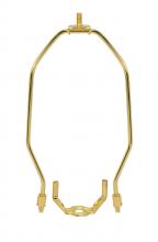 Satco 90/220 - 8" BRASS LIGHT DUTY HARP AND