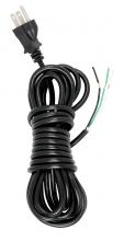 Satco 90/2243 - 15 FT 18/3 SVT BLACK CORD SET