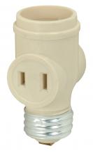 Satco 90/2450 - MEDIUM BASE IVORY KEYLESS