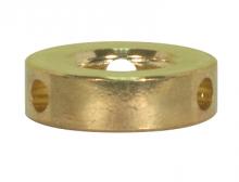 Satco 90/2456 - 3 HOLE BRASS FINISH SHADE RING