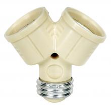 Satco 90/2465 - SINGLE TO TWIN LAMPHOLDER IVY