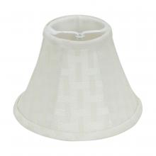 Satco 90/2486 - CREAM BAMBOO LINEN CLIP ON