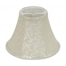 Satco 90/2488 - CREAM LEAF LINEN CLIP ON SHADE