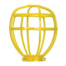 Satco 90/2612 - YELLOW TROUBLE LIGHT CAGE WITH