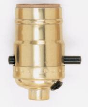 Satco 90/418 - BRITE GILT PUSH THRU MED BASE