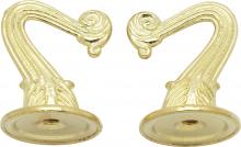 Satco 90/450 - 2 BRASS FIN HOOKS & HDWR