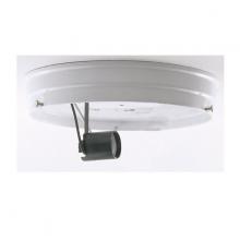 Satco 90/686 - 6" WHITE 1 LIGHT WIRED PAN