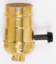 Satco 90/867 - 3 WAY BRASS TURN KNOB SOCKTS