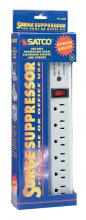 Satco 91/221 - 6 OUTLET ABS POWER STRIP/BREAK