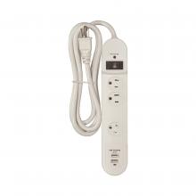 Satco 91/236 - WHITE 3 OUTLET SURGE PROTECTOR