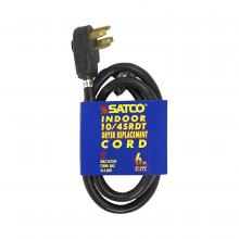 Satco 93/5029 - 6 FT 10-4 SRDT BLK ROUND DRYER