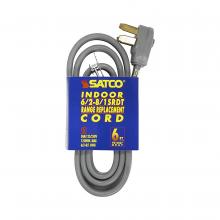 Satco 93/5037 - 6 FT 3 WIRE 6/2+8/1 SRDT GRAY