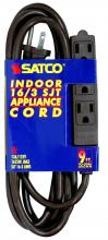 Satco 93/5046 - 9 FT 16/3 SJT BRN 3 WIRE GRD