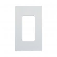 Satco 96/121 - CLARO SINGLE GANG WALLPLATE WH