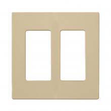 Satco 96/223 - CLARO 2 GANG WALLPLATE AL