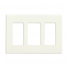 Satco 96/321 - CLARO 3 GANG WALLPLATE WH