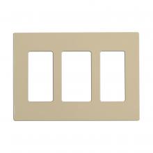 Satco 96/323 - CLARO 3 GANG WALLPLATE AL