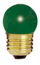 Satco S3609 - 7 1/2W S11 STD GREEN