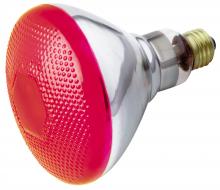 Satco S4424 - 100W BR-38 RED 120V.