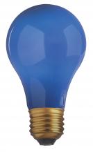 Satco S4981 - 40W A19 CERAMIC BLUE 130V