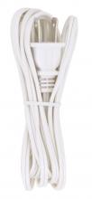 Satco S70/100 - 8' WHITE CORD W/PLUG