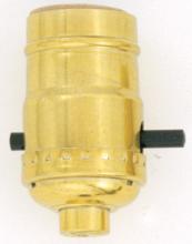 Satco S70/410 - GILT SOCKET PUSH THRU SWITCH