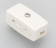 Satco S70/572 - WHITE INLINE CORD SWITCH