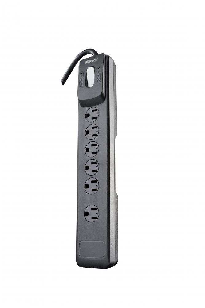 SURGE, 6 OUT SURGE PROTECTOR 1440J, 4&#39;<span class=' ItemWarning' style='display:block;'>Item is usually in stock, but we&#39;ll be in touch if there&#39;s a problem<br /></span>