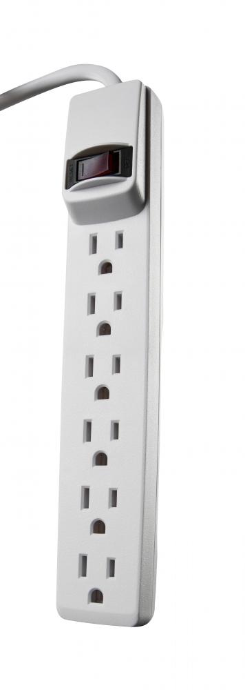 POWERSTRIP, 6 OUTLET 6&#39; CORD<span class=' ItemWarning' style='display:block;'>Item is usually in stock, but we&#39;ll be in touch if there&#39;s a problem<br /></span>