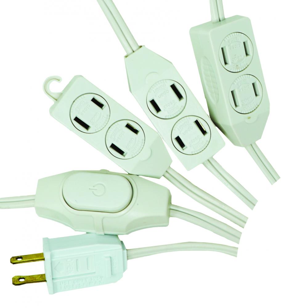 HOLCORD, 18/2 SPT2 15&#39; WHT9OUTLET TREE W<span class=' ItemWarning' style='display:block;'>Item is usually in stock, but we&#39;ll be in touch if there&#39;s a problem<br /></span>