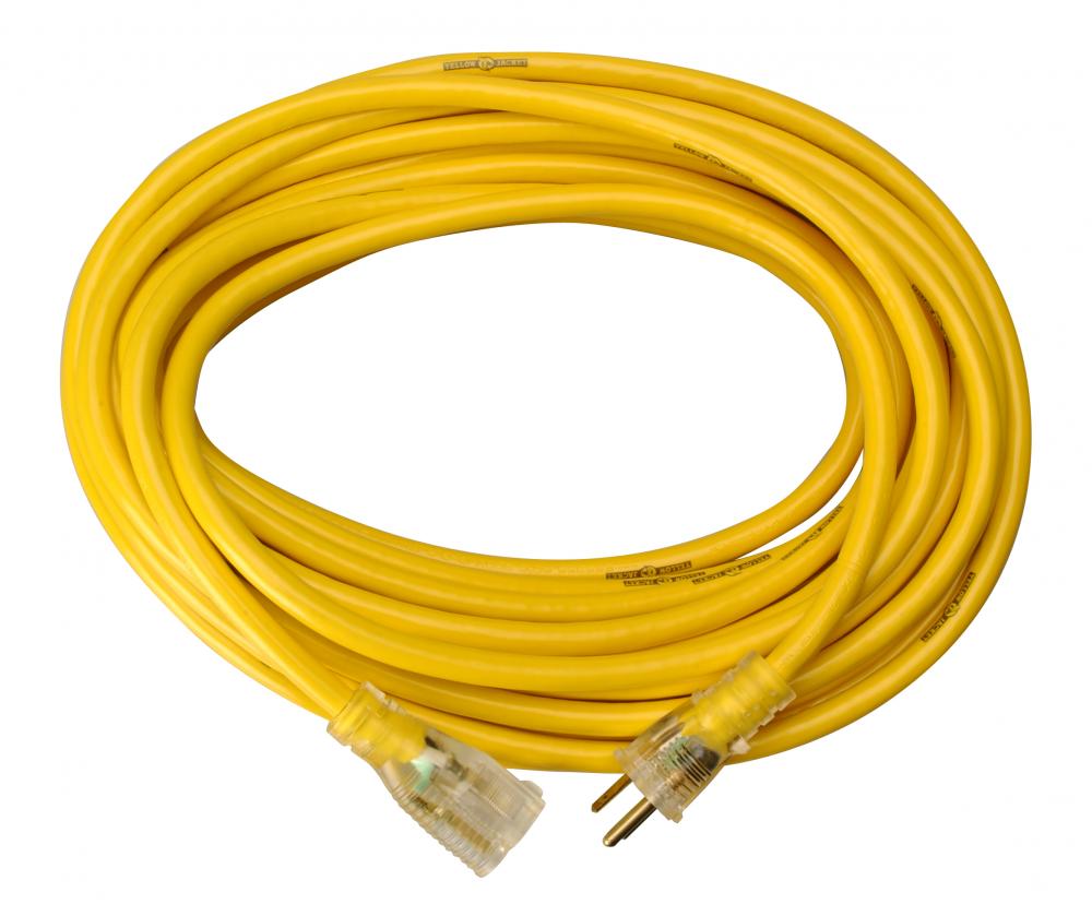 EXTCORD, 12/3 SJTW 50&#39; YELLOW LE YJ+<span class='Notice ItemWarning' style='display:block;'>Item has been discontinued<br /></span>