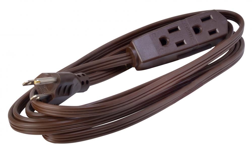 INDCORD, 16/3 SPT-2 8&#39; BROWN 3OUTLET W<span class=' ItemWarning' style='display:block;'>Item is usually in stock, but we&#39;ll be in touch if there&#39;s a problem<br /></span>