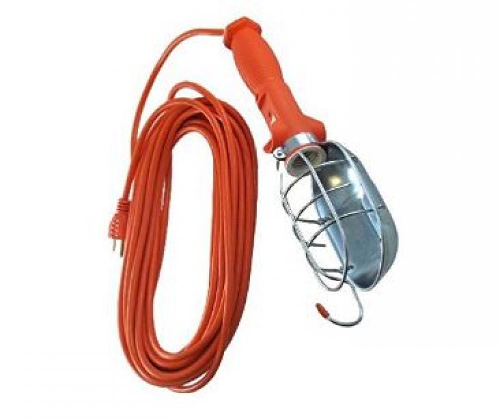 692SW 16/3-Gauge SJTW Trouble Light with Metal Guard & Outlet, Orange, 75-Watt, 50-Foot<span class='Notice ItemWarning' style='display:block;'>Item has been discontinued<br /></span>