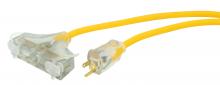 Southwire 4188SW8802 - CORD SET, 12/3 50' SJTW YELLOW TRISOURCE