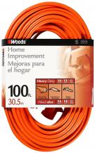 Southwire 627 - EXTCORD, 14/3 SJTW 100' ORANGE W