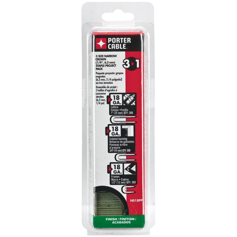 18GA, 1/4&#34; NARROW CROWN STAPLE, 1/2&#34; - 300 CT; 3/4&#34; - 300 CT; 1&#34; - 300 CT, GALVA<span class=' ItemWarning' style='display:block;'>Item is usually in stock, but we&#39;ll be in touch if there&#39;s a problem<br /></span>