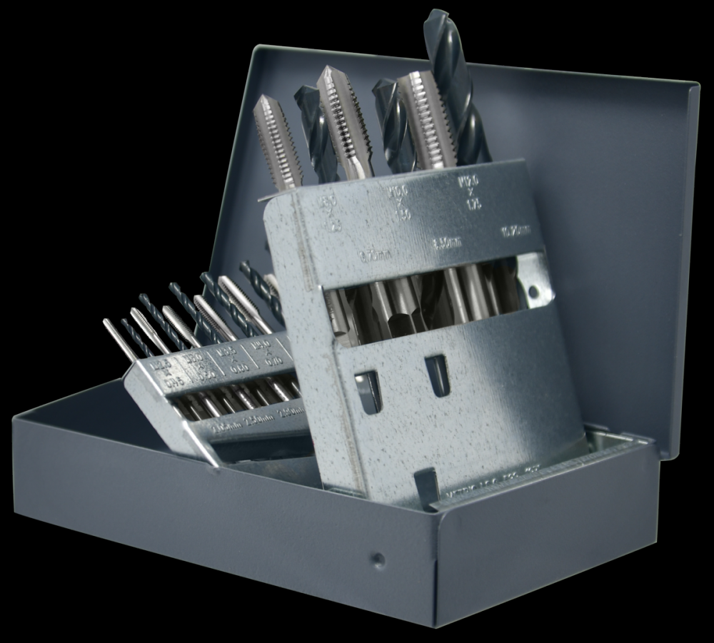 Jobber Drill and Plug Hand Tap Set (Metric)<span class=' ItemWarning' style='display:block;'>Item is usually in stock, but we&#39;ll be in touch if there&#39;s a problem<br /></span>