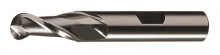 Cleveland C42109 - HSS Single End 2-Flute Center Cutting Ball Nose Finisher