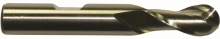 Cleveland C42660 - Cobalt Single End 2-Flute Center Cutting Ball Nose Finisher