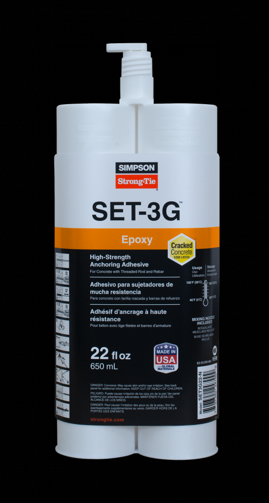 SET-3G™ 22-oz. High-Strength Epoxy Adhesive w/ Nozzle and Extension<span class=' ItemWarning' style='display:block;'>Item is usually in stock, but we&#39;ll be in touch if there&#39;s a problem<br /></span>