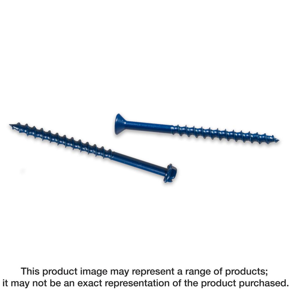 Titen Turbo™ - 3/16 in. x 1-3/4 in. 6-Lobe Flat-Head Concrete and Masonry Screw, Blue (100-Qty)<span class=' ItemWarning' style='display:block;'>Item is usually in stock, but we&#39;ll be in touch if there&#39;s a problem<br /></span>