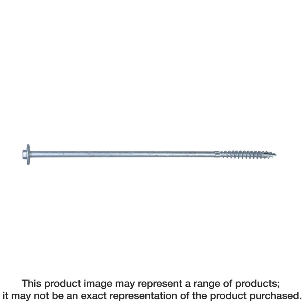 Strong-Drive® SDWH™ TIMBER-HEX SS Screw - 0.275 in. x 12 in. 1/2 Hex, Type 316 (5-Qty)<span class=' ItemWarning' style='display:block;'>Item is usually in stock, but we&#39;ll be in touch if there&#39;s a problem<br /></span>