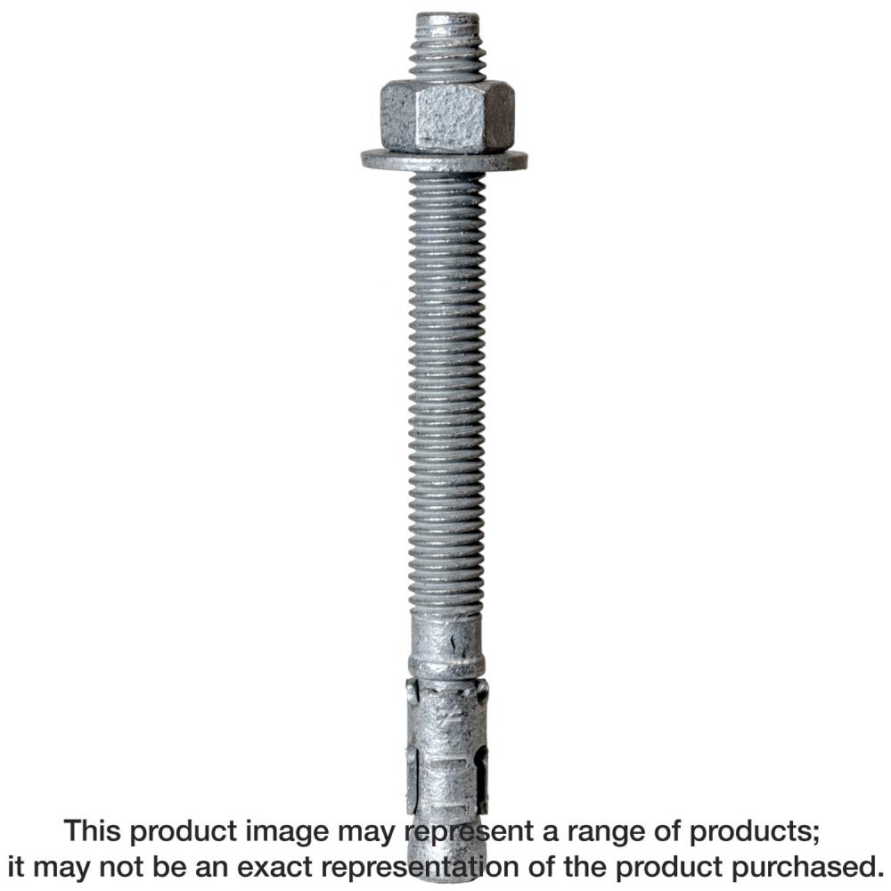 Strong-Bolt® 2 — 3/4 in. x 6-1/4 in. Mechanically Galvanized Wedge Anchor (10-Qty)<span class=' ItemWarning' style='display:block;'>Item is usually in stock, but we&#39;ll be in touch if there&#39;s a problem<br /></span>