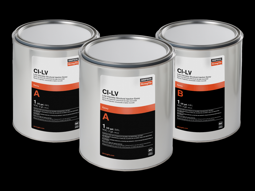 CI-LV™ Low-Viscosity Structural Injection Epoxy (3-gal. Kit)<span class=' ItemWarning' style='display:block;'>Item is usually in stock, but we&#39;ll be in touch if there&#39;s a problem<br /></span>