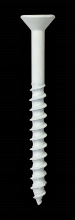 Simpson Strong-Tie TNTW25234TFC75 - Titen Turbo™ - 1/4 in. x 2-3/4 in. 6-Lobe Flat-Head Concrete and Masonry Screw, White (75-Qty)